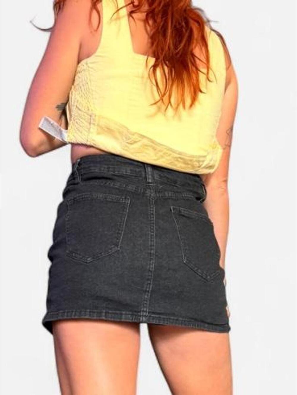 Women's Black and Grey Shorts